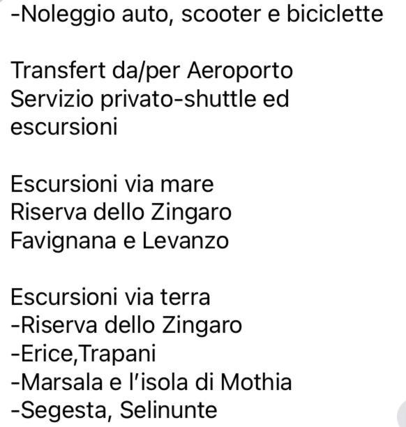 B&B Le Ortensie San Vito Lo Capo Kültér fotó